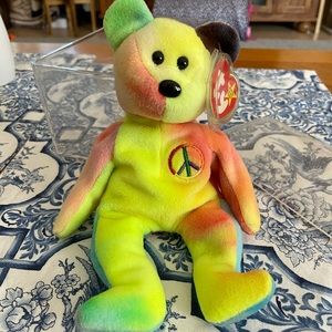 1996 Beanie Babies Peace Bear